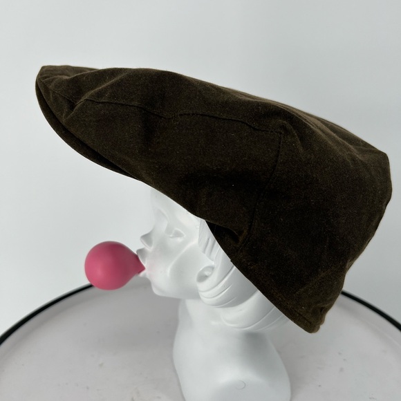FAILSWORTH HALLEY STEVENSONS DUNDEE SCOTLAND WAX FLAT CAP WAXED COTTON - Picture 1 of 8